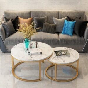 MODERN NESTING ROUND 2Pcs CENTER TABLE