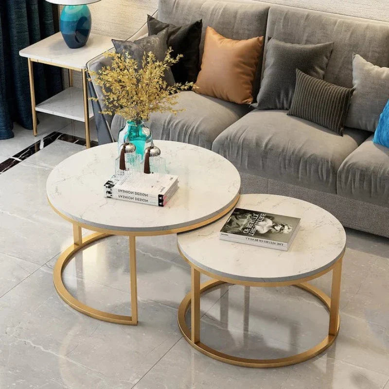 MODERN NESTING ROUND 2Pcs CENTER TABLE