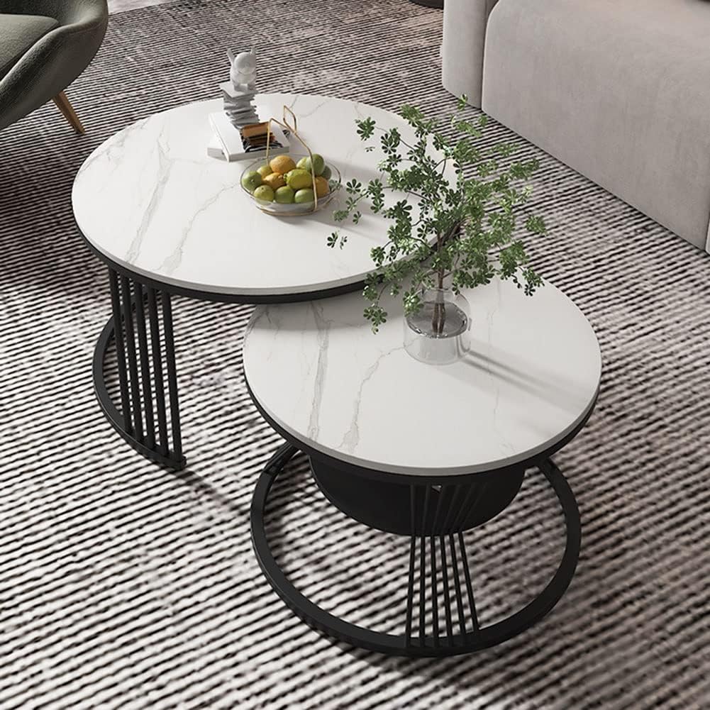 Mocker Living Lounge Round Center Table (Set of 2)