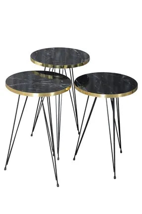 1 PCS / SET OF 3 ROUND COffee Table-1123