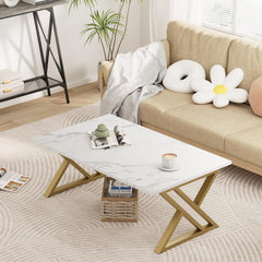 Wolawu Coffee Rectangular Table Lounge Living Room Coffee Center table