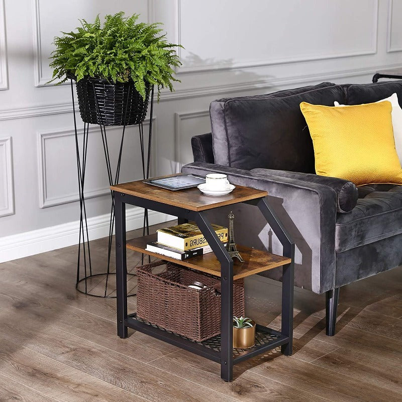 Industrial Table with Shelves (3-Tier)