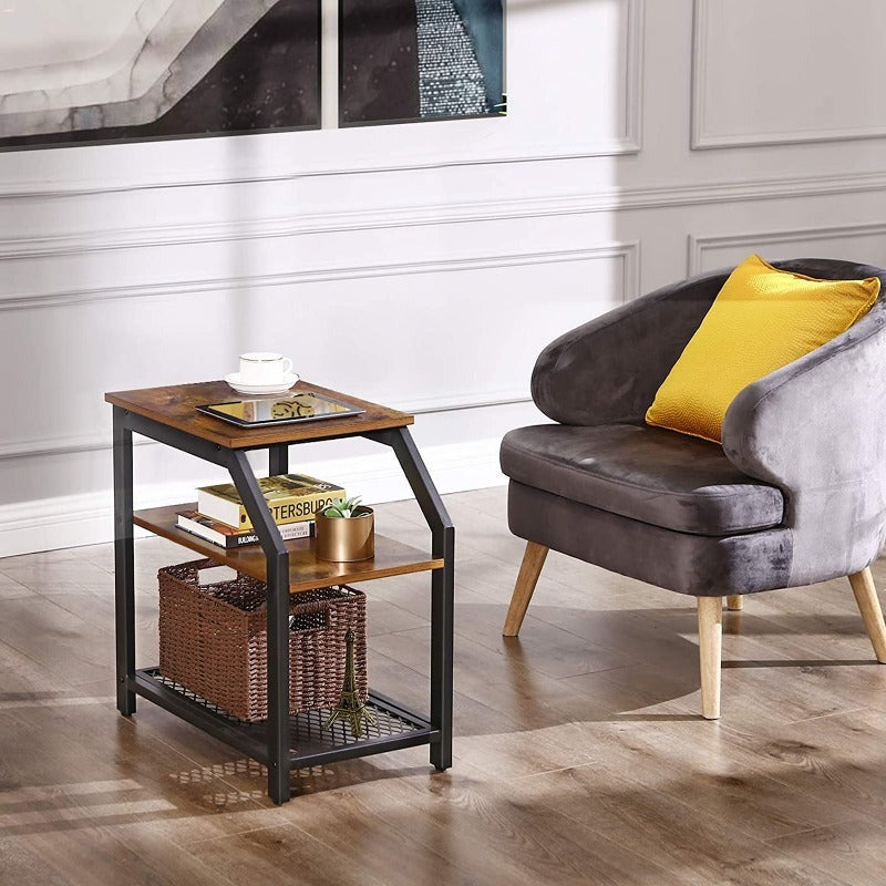 Industrial Table with Shelves (3-Tier)
