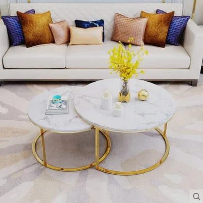 MODERN NESTING ROUND 2Pcs CENTER TABLE