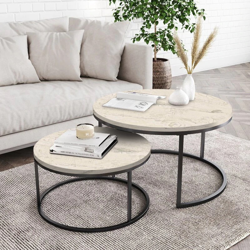 Maywood Nesting Living Loung Drawing Room Centre Tables (Set of 2)