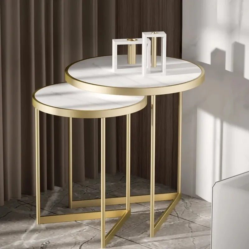 Living Dining Room Nesting Coffee Side Table (Set of 2)-861