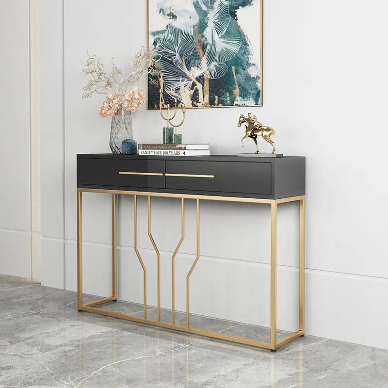 Off-Track Living Lounge Entryway Drawing Room Console Drawer Table