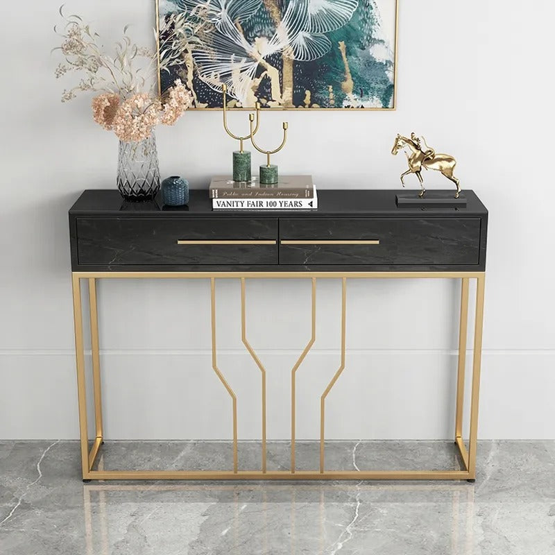 Off-Track Living Lounge Entryway Drawing Room Console Drawer Table