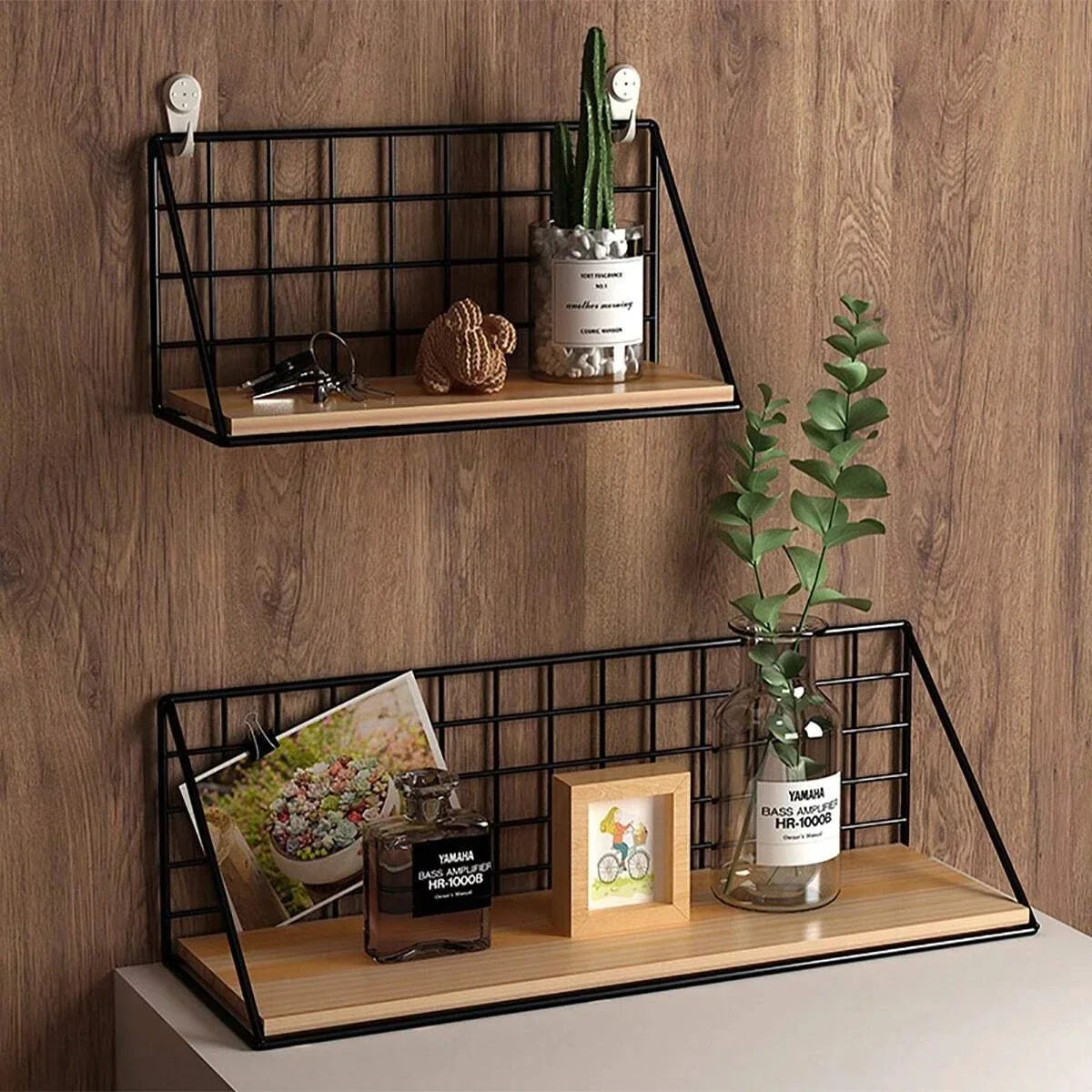 Single piece Wall Mounted Shelves Wood Hanging Shelf For Living Room