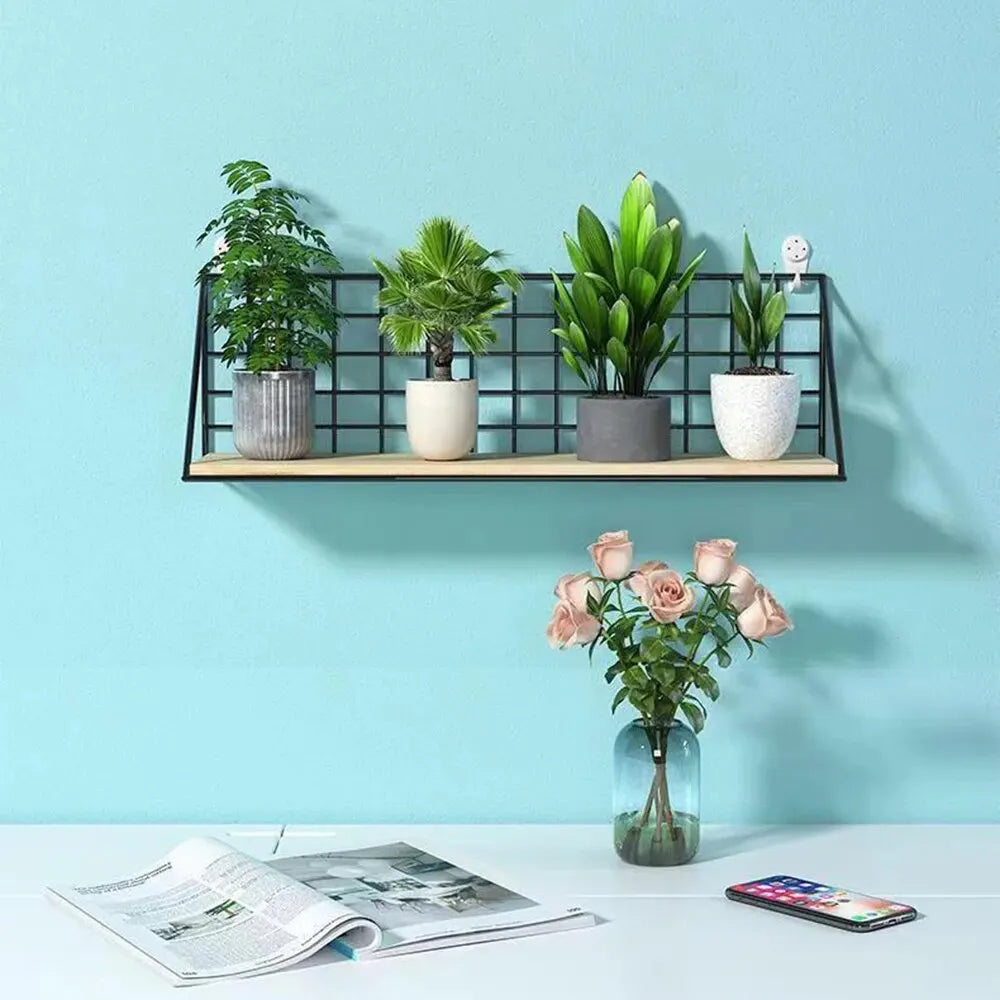 Single piece Wall Mounted Shelves Wood Hanging Shelf For Living Room