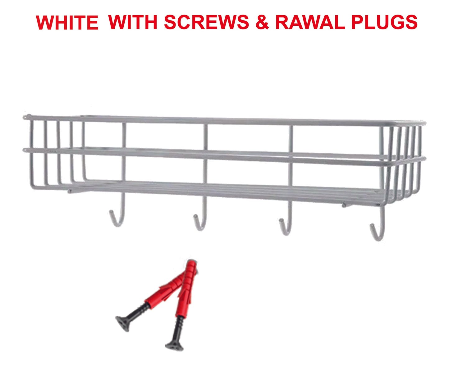 BATHROOM KITCHEN PUNCH CORNER FRAME SHOWER SHELF WROUGHT IRON